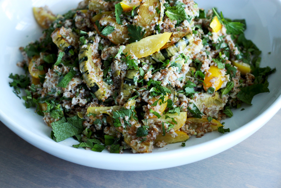 delicata squash + whole lime tabbouleh // The First Mess